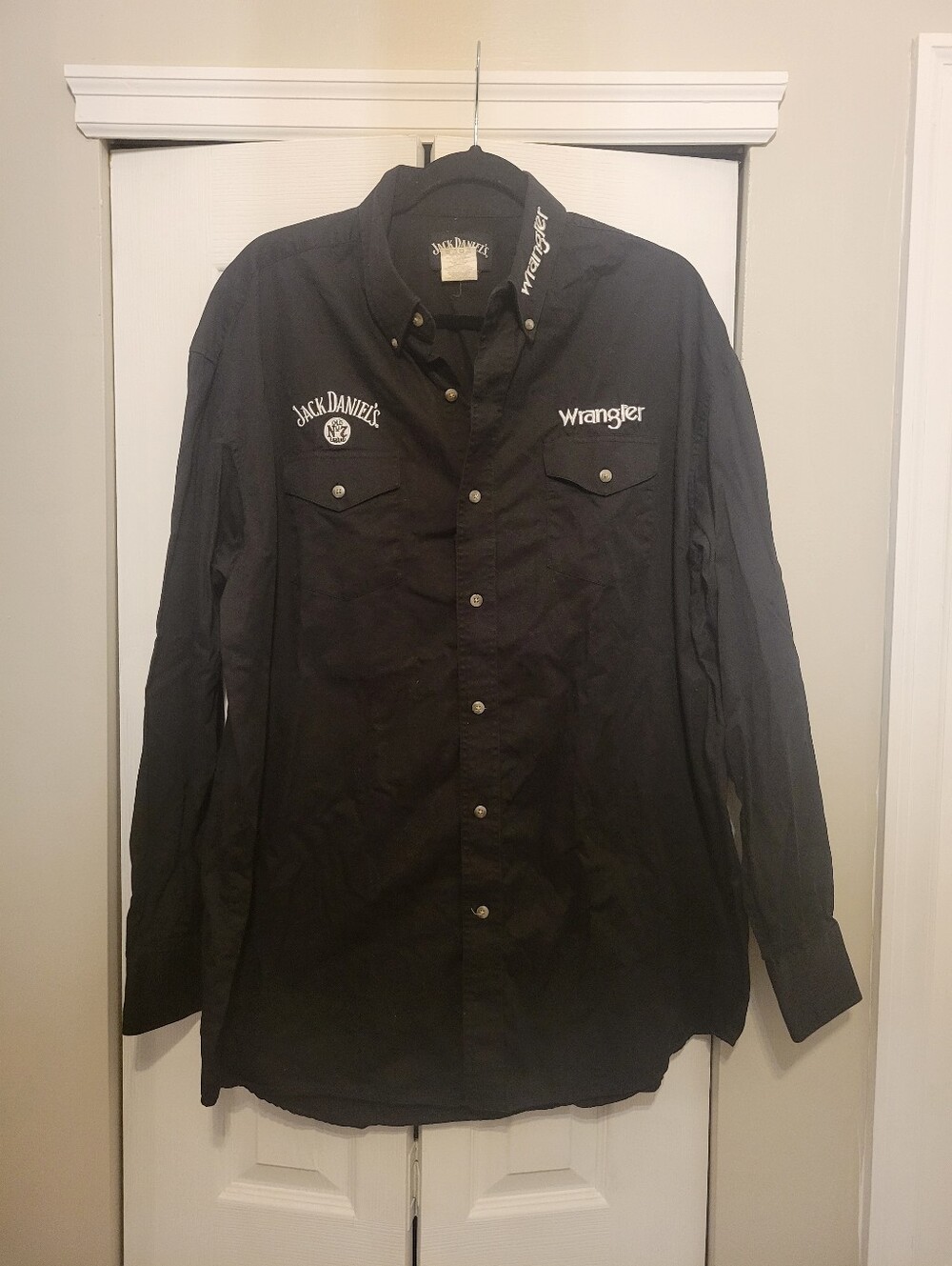 Wrangler x Jack Daniel's Men's XLT Black Western Shirt